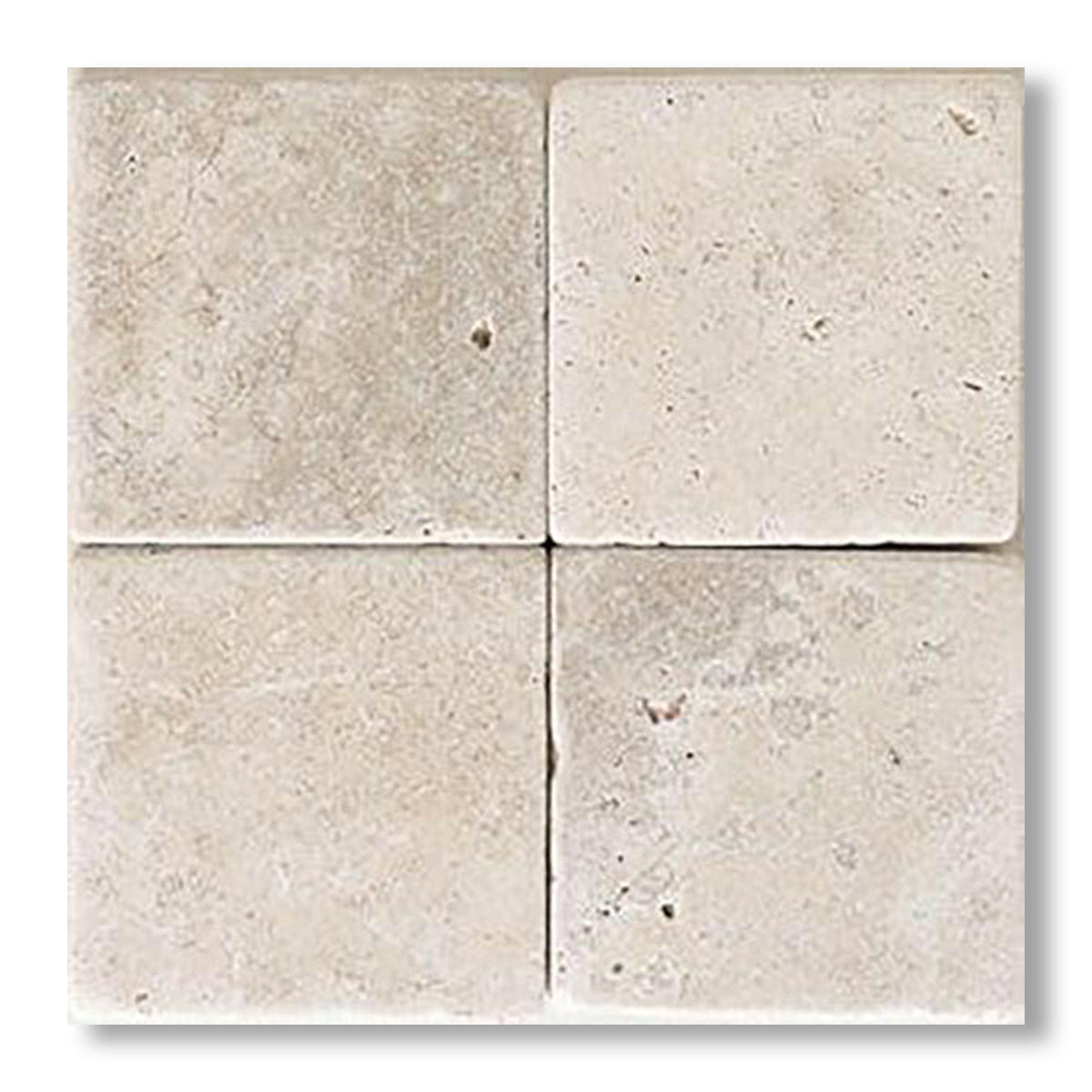 6x6 Crema Marfil Marble Tumbled Tile - American Tile Depot