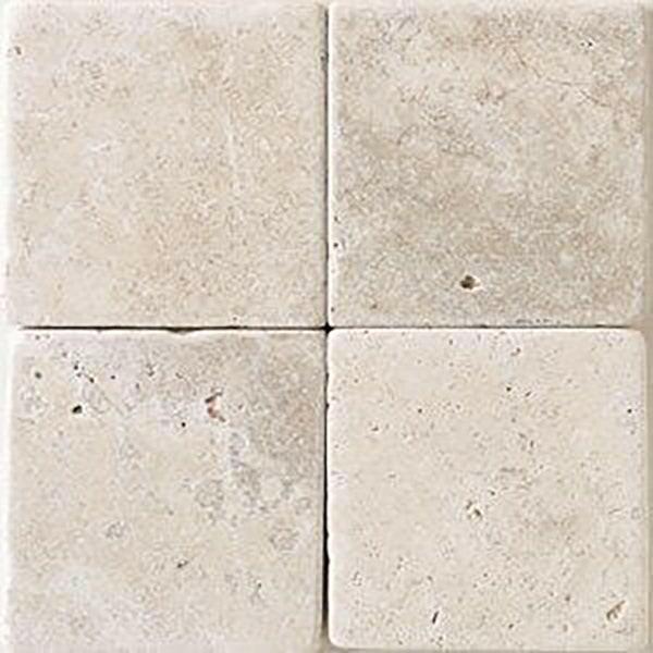 6x6 Crema Marfil Marble Tumbled Tile - American Tile Depot