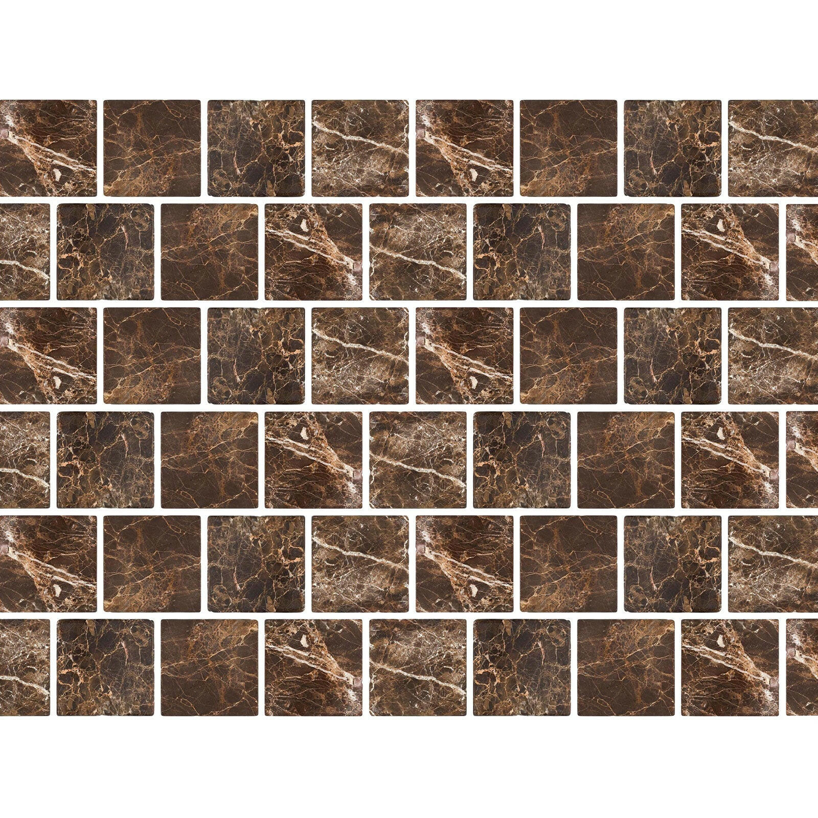 6x6 Emperador Dark Marble Tumbled Tile 6x6 Emperador Dark Marble Tumbled Tile - American Tile Depot