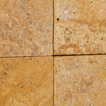 6x6 Gold / Yellow Travertine Tumbled Tile 6x6 Gold / Yellow Travertine Tumbled Tile - American Tile Depot
