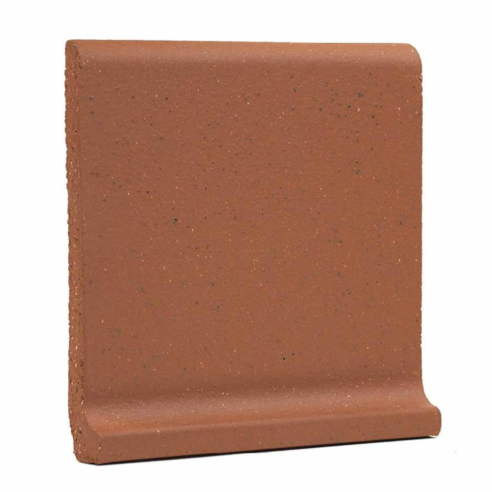 6x6 Ironspot Mayflower Red Matte Quarry Cove Base 6x6 Ironspot Mayflower Red Matte Quarry Cove Base - American Tile Depot