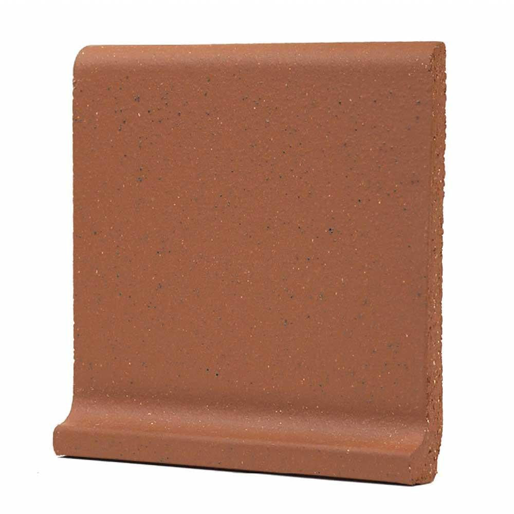 6x6 Ironspot Mayflower Red Matte Quarry Cove Base 6x6 Ironspot Mayflower Red Matte Quarry Cove Base - American Tile Depot
