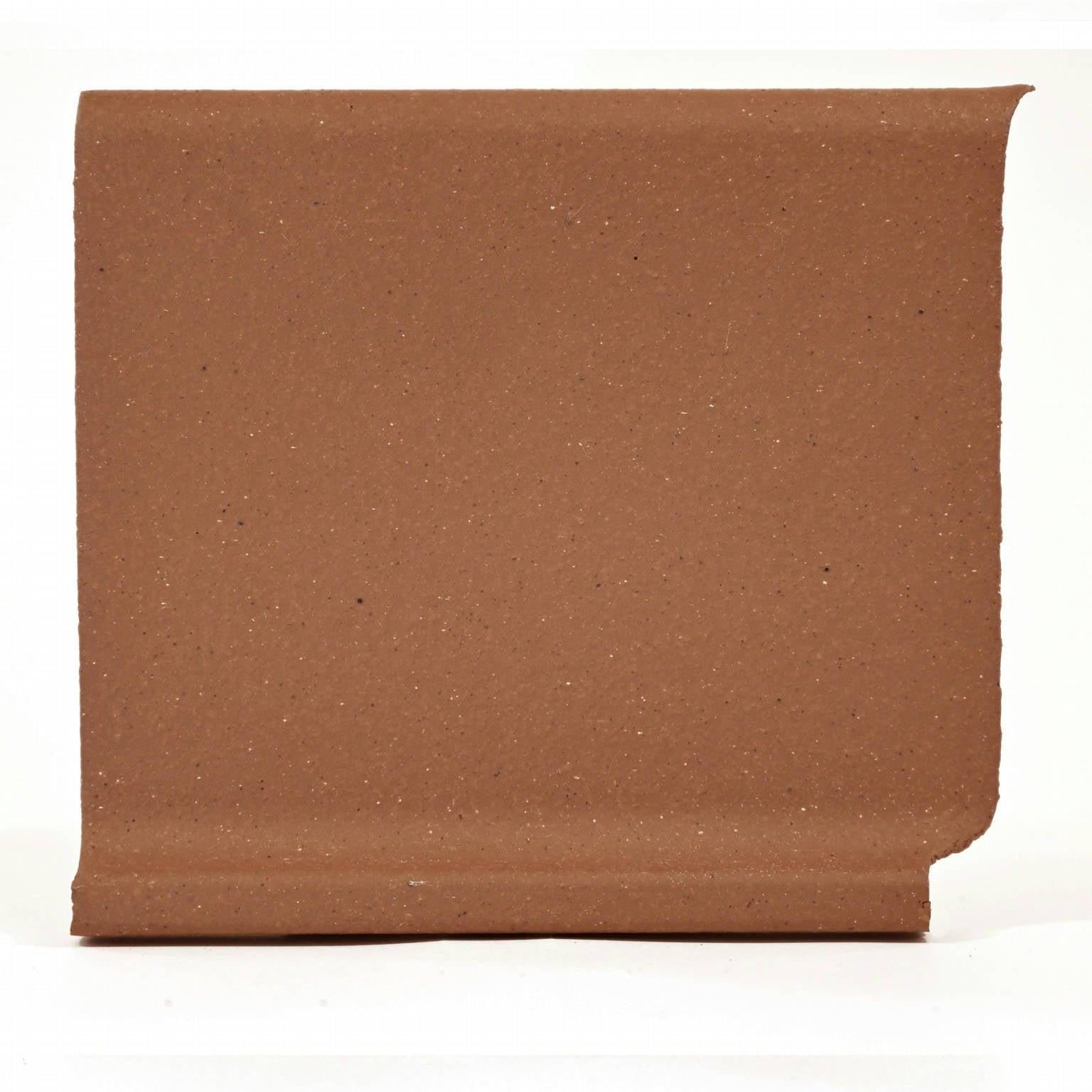 6x6 Ironspot Mayflower Red Matte Quarry Inside Cove Base - American Tile Depot