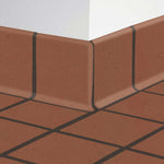6x6 Ironspot Mayflower Red Matte Quarry Left Corner 6x6 Ironspot Mayflower Red Matte Quarry Left Corner - American Tile Depot