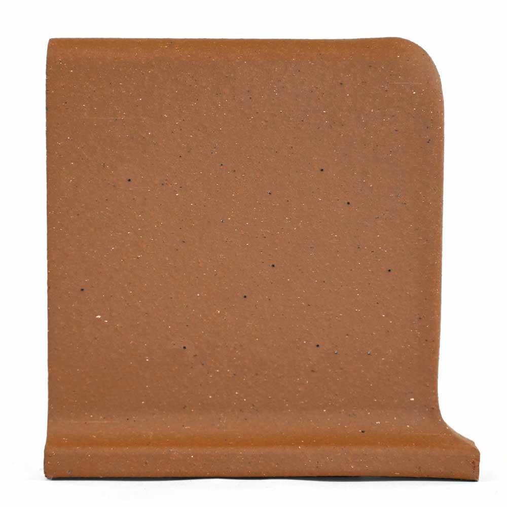 6x6 Ironspot Mayflower Red Matte Quarry Left Corner