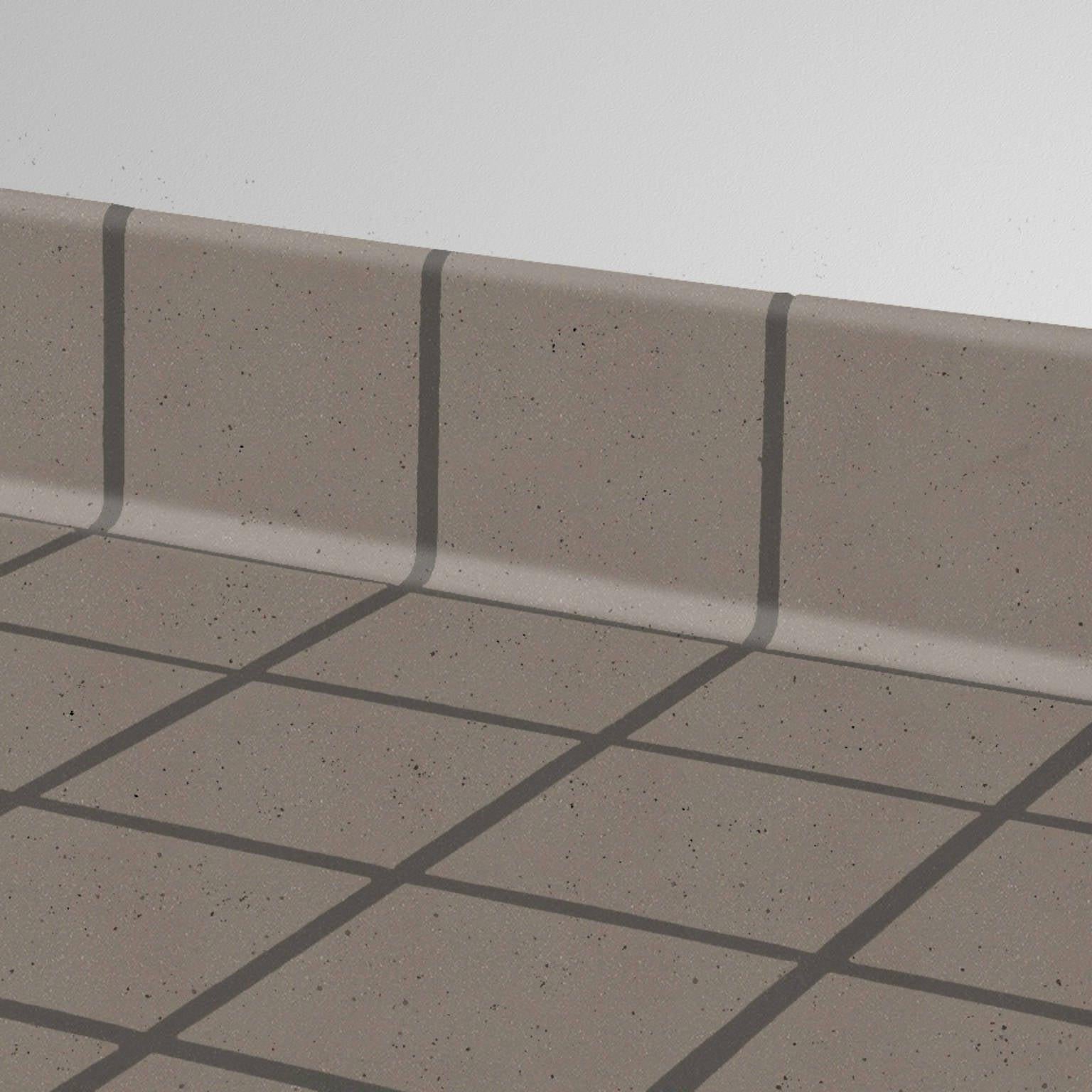 6x6 Ironspot Puritan Grey Matte Quarry Cove Base 6x6 Ironspot Puritan Grey Matte Quarry Cove Base - American Tile Depot