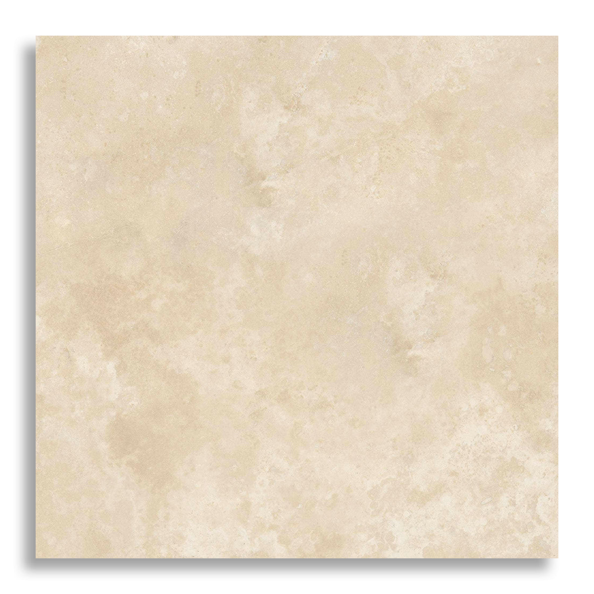 6x6 Ivory Travertine Filled & Honed Tile