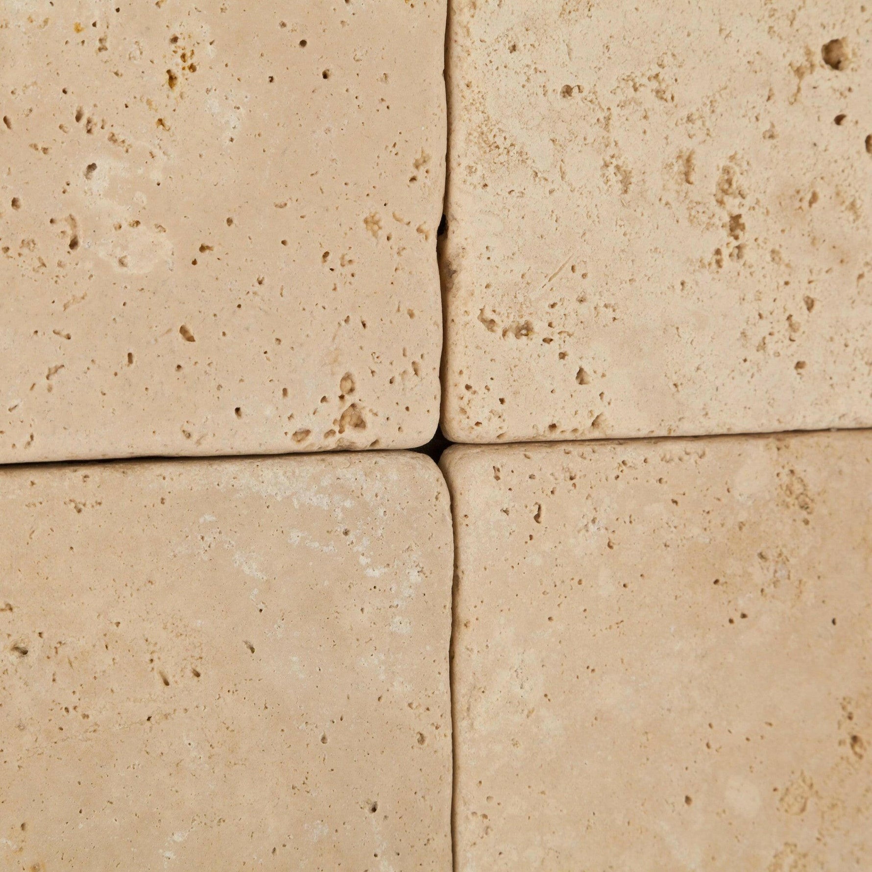 6x6 Ivory Travertine Tumbled Tile 6x6 Ivory Travertine Tumbled Tile - American Tile Depot
