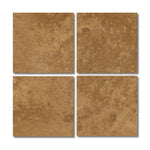 6x6 Noce Travertine Filled & Honed Tile 6x6 Noce Travertine Filled & Honed Tile - American Tile Depot