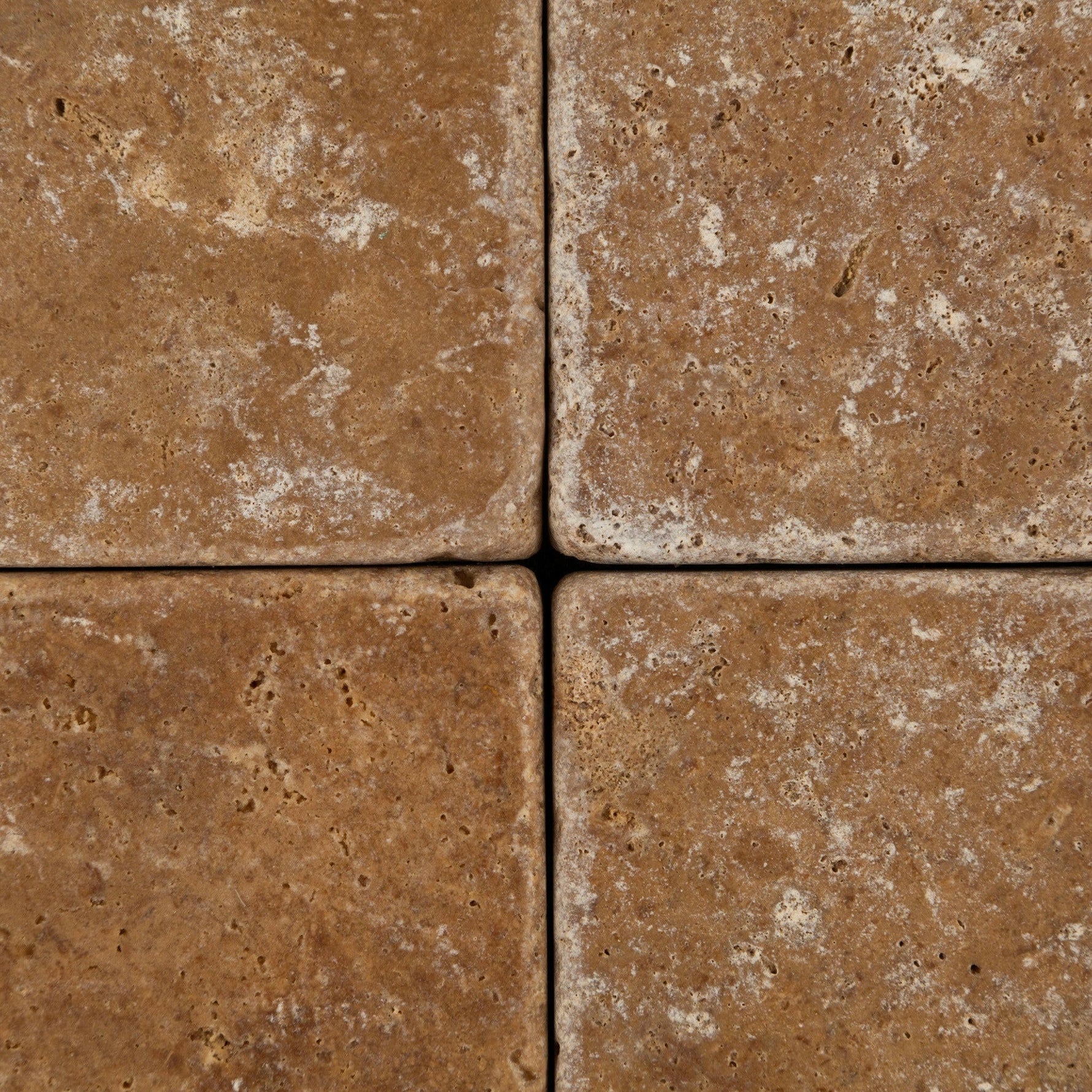 6x6 Noce Travertine Tumbled Tile 6x6 Noce Travertine Tumbled Tile - American Tile Depot