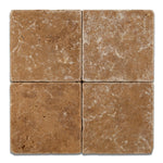 6x6 Noce Travertine Tumbled Tile 6x6 Noce Travertine Tumbled Tile - American Tile Depot