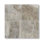 6x6 Silver Travertine Tumbled Tile - American Tile Depot