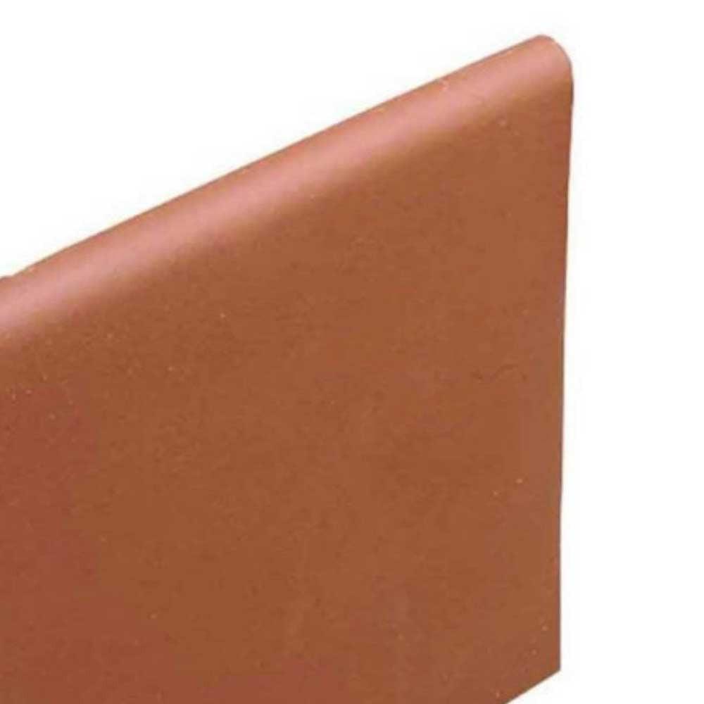 6x6 Spanish Red Matte Quarry Bullnose Tile 6x6 Spanish Red Matte Quarry Bullnose Tile - American Tile Depot
