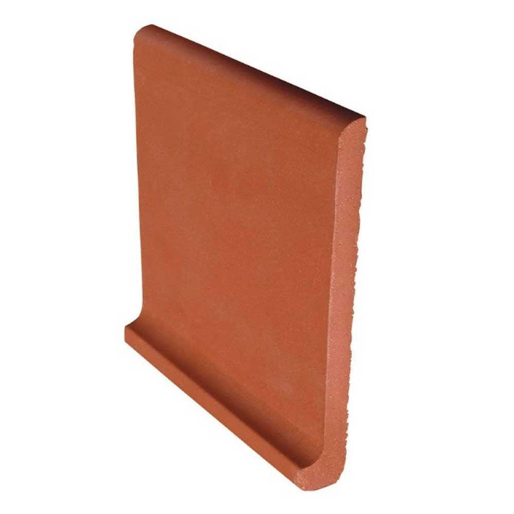 6x6 Spanish Red Matte Quarry Cove Base 6x6 Spanish Red Matte Quarry Cove Base - American Tile Depot