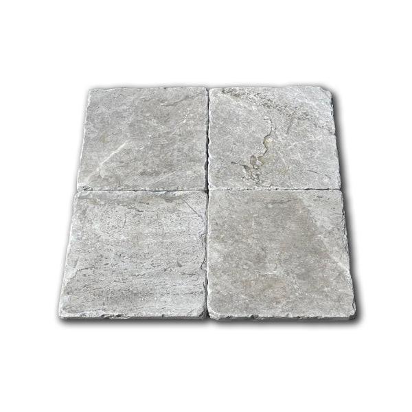 6x6 Tundra Gray (Atlantic Gray) Marble Tumbled Tile 6x6 Tundra Gray (Atlantic Gray) Marble Tumbled Tile - American Tile Depot