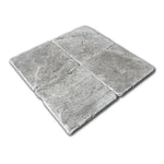 6x6 Tundra Gray (Atlantic Gray) Marble Tumbled Tile 6x6 Tundra Gray (Atlantic Gray) Marble Tumbled Tile - American Tile Depot