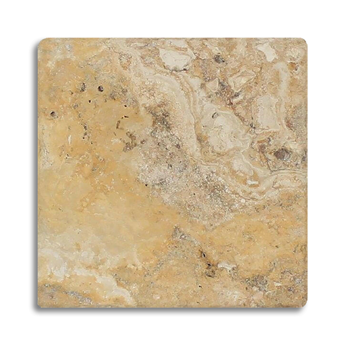 24x24 Valencia Travertine Filled & Honed Tile