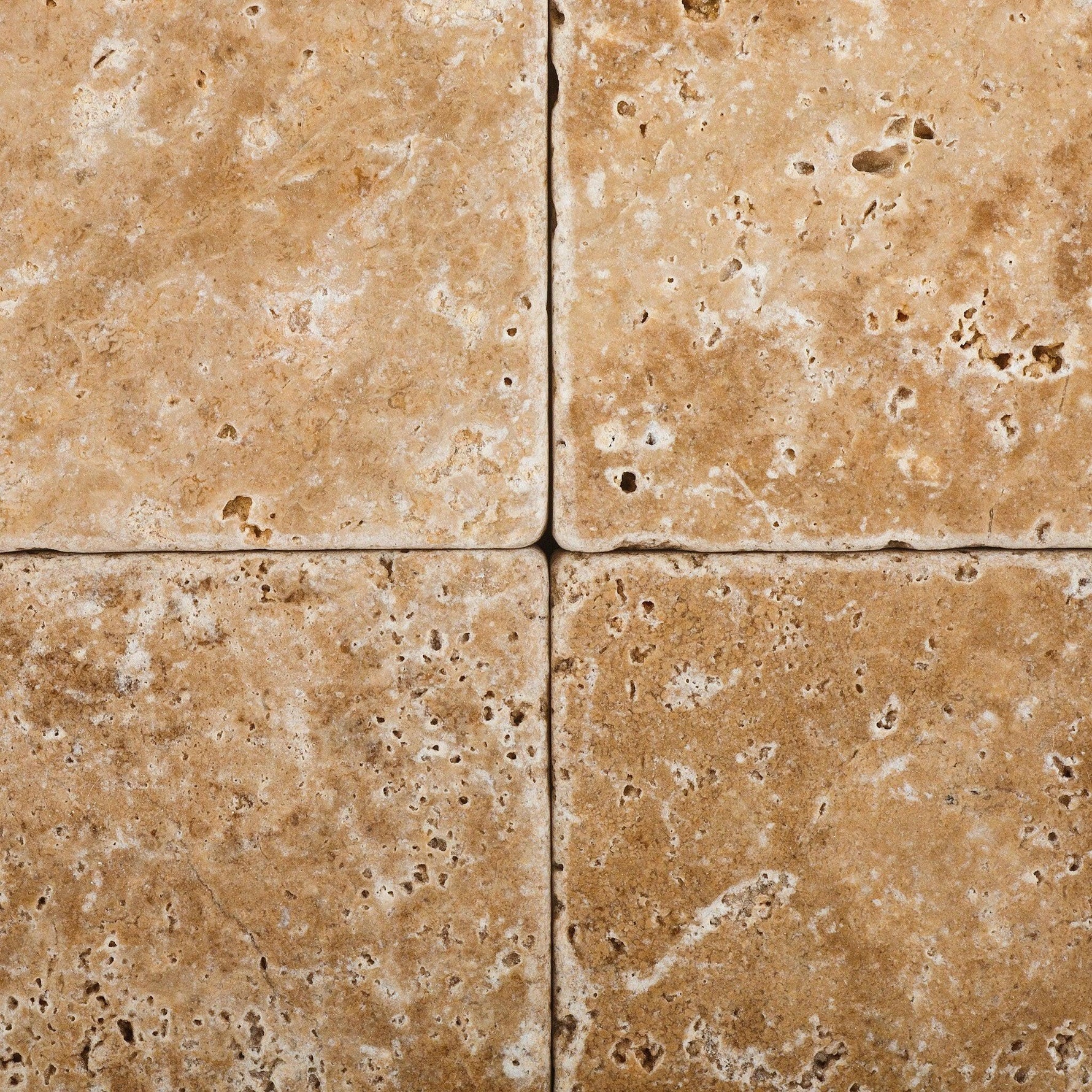 6x6 Walnut Travertine Tumbled Tile 6x6 Walnut Travertine Tumbled Tile - American Tile Depot