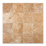 6x6 Walnut Travertine Tumbled Tile 6x6 Walnut Travertine Tumbled Tile - American Tile Depot