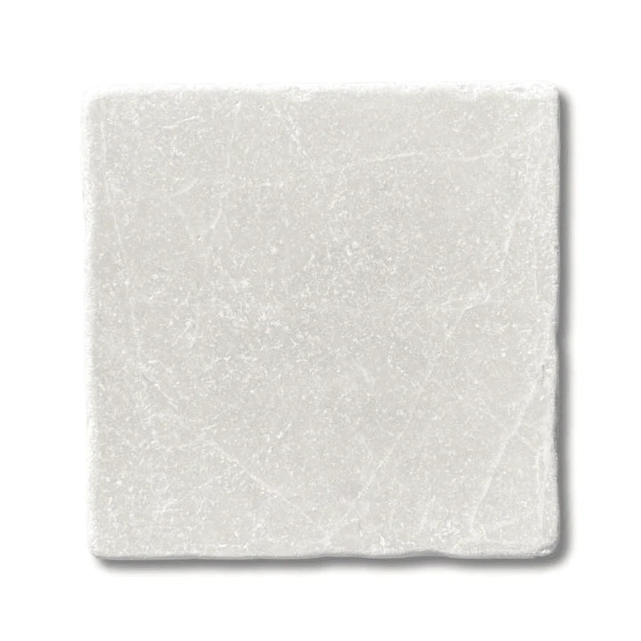 6x6 White Pearl / Botticino Marble Tumbled Tile 6x6 White Pearl / Botticino Marble Tumbled Tile - American Tile Depot