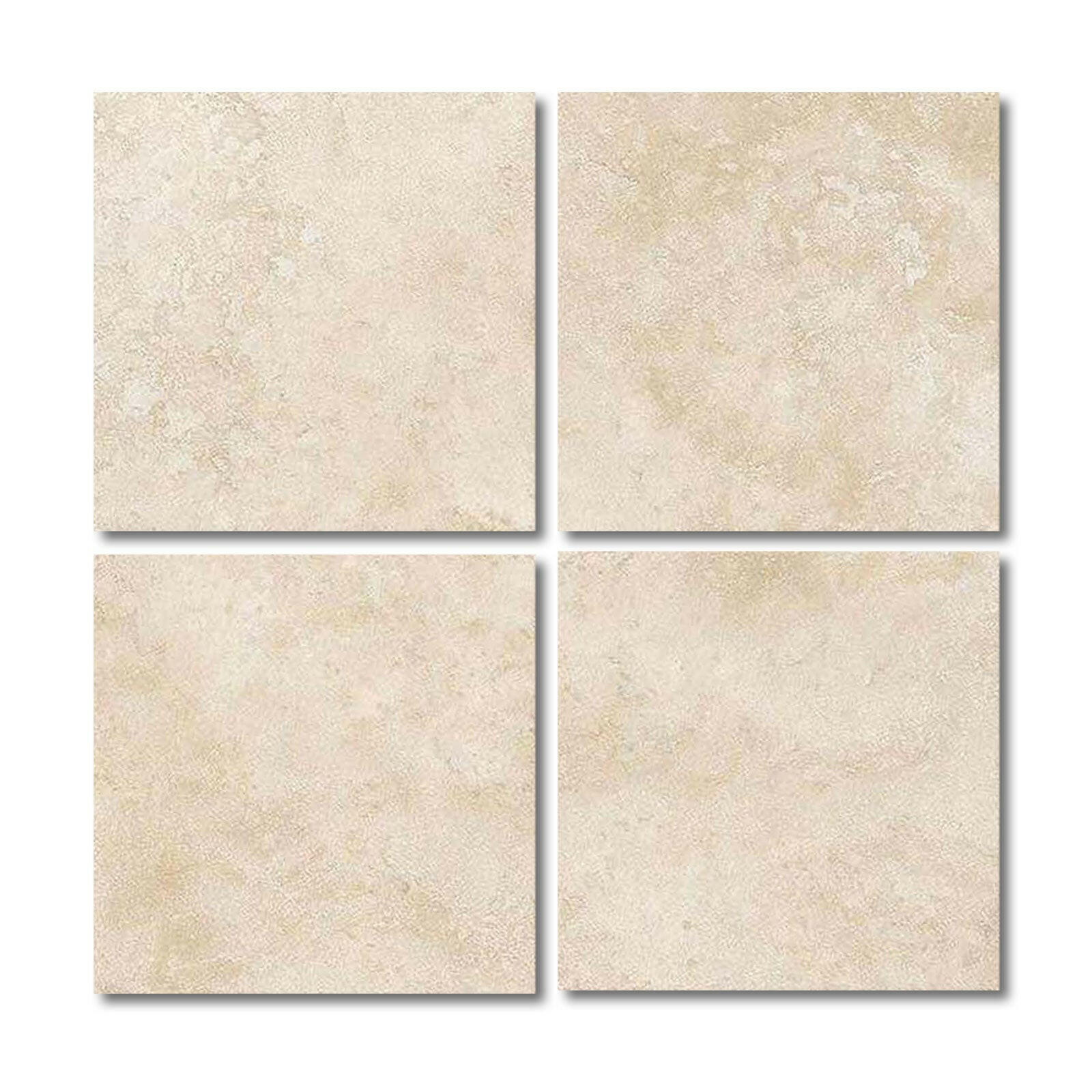 6x6 Ivory Travertine Filled & Polished Tile-American Tile Depot