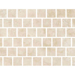 6x6 Ivory Travertine Filled & Polished Tile-American Tile Depot