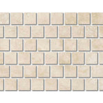 6x6 Ivory Travertine Filled & Polished Tile-American Tile Depot