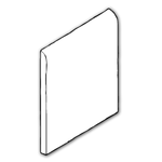 6x6 Palette White Ice Matte Solid Color Ceramic Bullnose Tile 6x6 Palette White Ice Matte Solid Color Ceramic Bullnose Tile - American Tile Depot