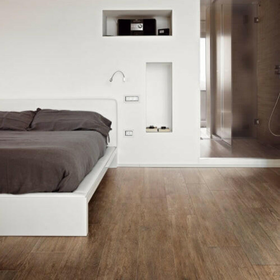 8x48 Selection Oak Brown Wood Look Porcelain Tile-American Tile Depot