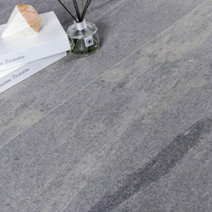 24x48 Grant Night Limestone Look Marble Laminated Porcelain Tile-American Tile Depot