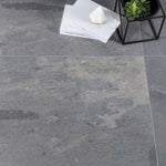 24x48 Grant Night Limestone Look Marble Laminated Porcelain Tile-American Tile Depot