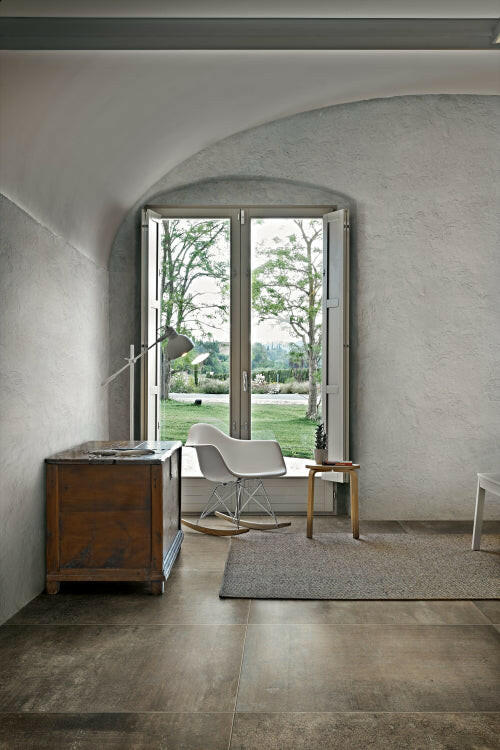 32x32 Matieres Brun Matte Concrete Look Porcelain Tile-American Tile Depot