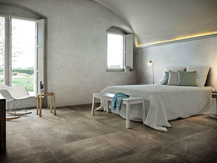 32x32 Matieres Brun Matte Concrete Look Porcelain Tile-American Tile Depot