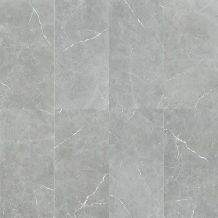24x48 Lava Natural Grey Matte Marble Look Marble Laminated Porcelain Tile-American Tile Depot