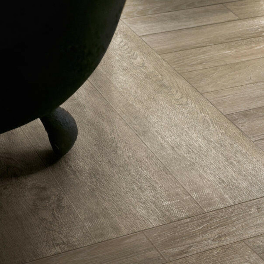 6x36 Selection Oak Amber Grip R11 Wood Look Porcelain Tile-American Tile Depot