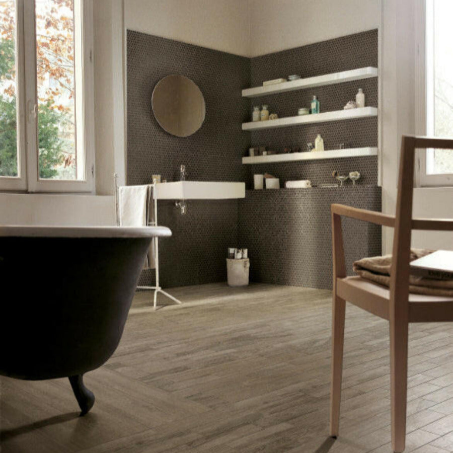 6x36 Selection Oak Amber Grip R11 Wood Look Porcelain Tile-American Tile Depot