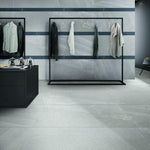 24x24 Grant Grey Limestone Look Marble Laminated Porcelain Tile-American Tile Depot
