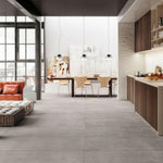 30x30 Plain Nickel Matte Concrete Look Porcelain Tile-American Tile Depot