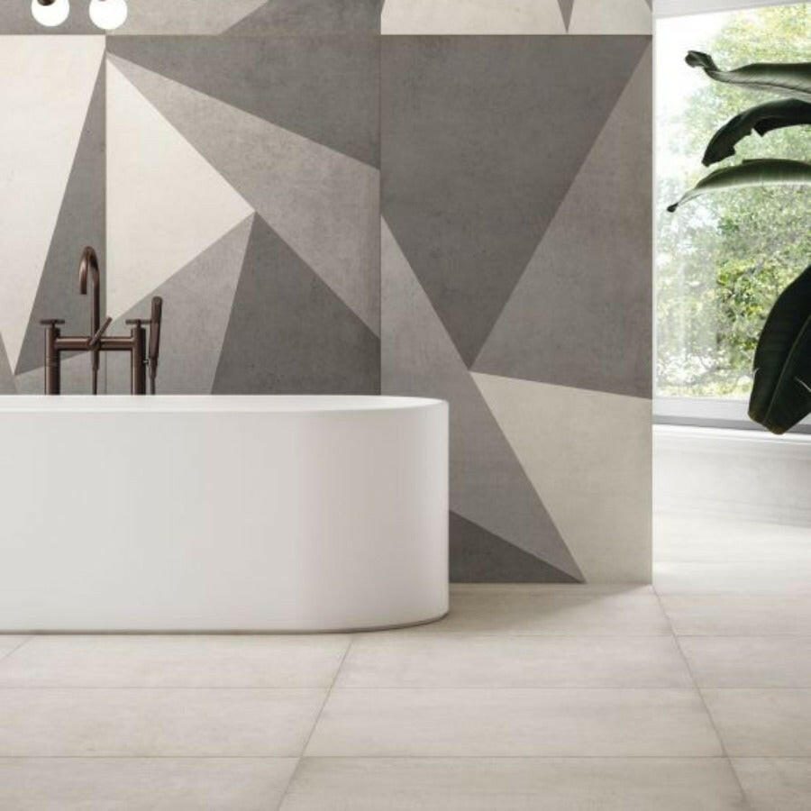48x48 Plain Mist Matte Concrete Look Porcelain Tile-American Tile Depot