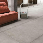 48x48 Plain Nickel Matte Concrete Look Porcelain Tile-American Tile Depot