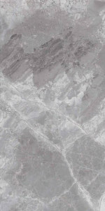 12x24 Supreme Grey Levigato (r/l) Polished Marble Look Porcelain Tile-American Tile Depot
