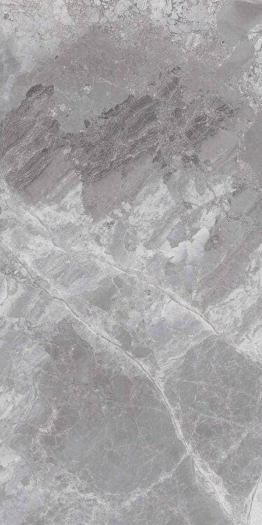 12x24 Supreme Grey Levigato (r/l) Polished Marble Look Porcelain Tile-American Tile Depot