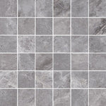 Apex Grey Naturale Square Porcelain Mosaic Tile-American Tile Depot
