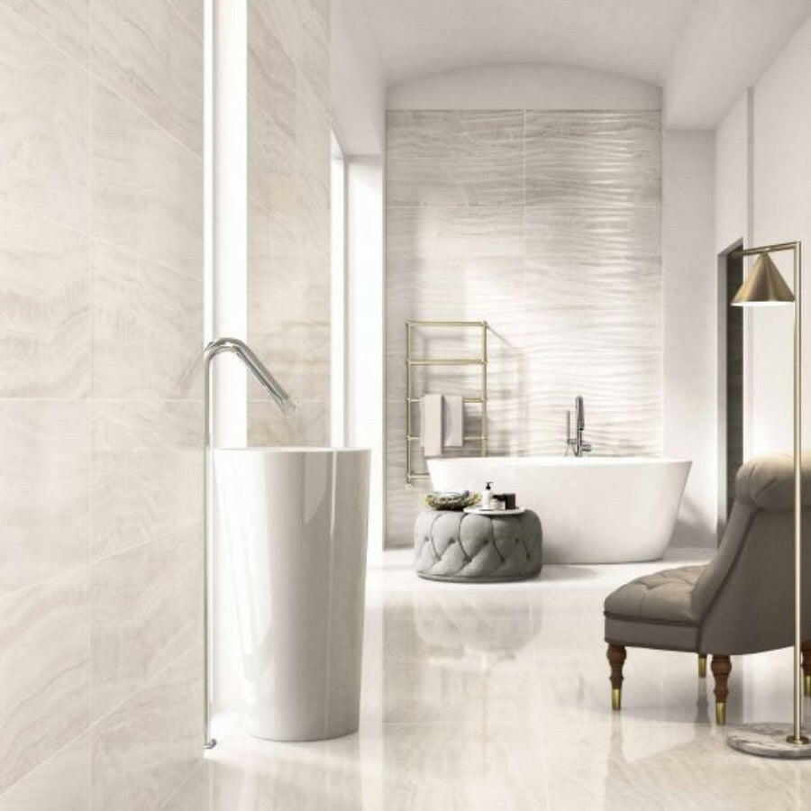 12x24 Trilogy Onyx Light Soft Matte Onyx Look Porcelain Tile-American Tile Depot