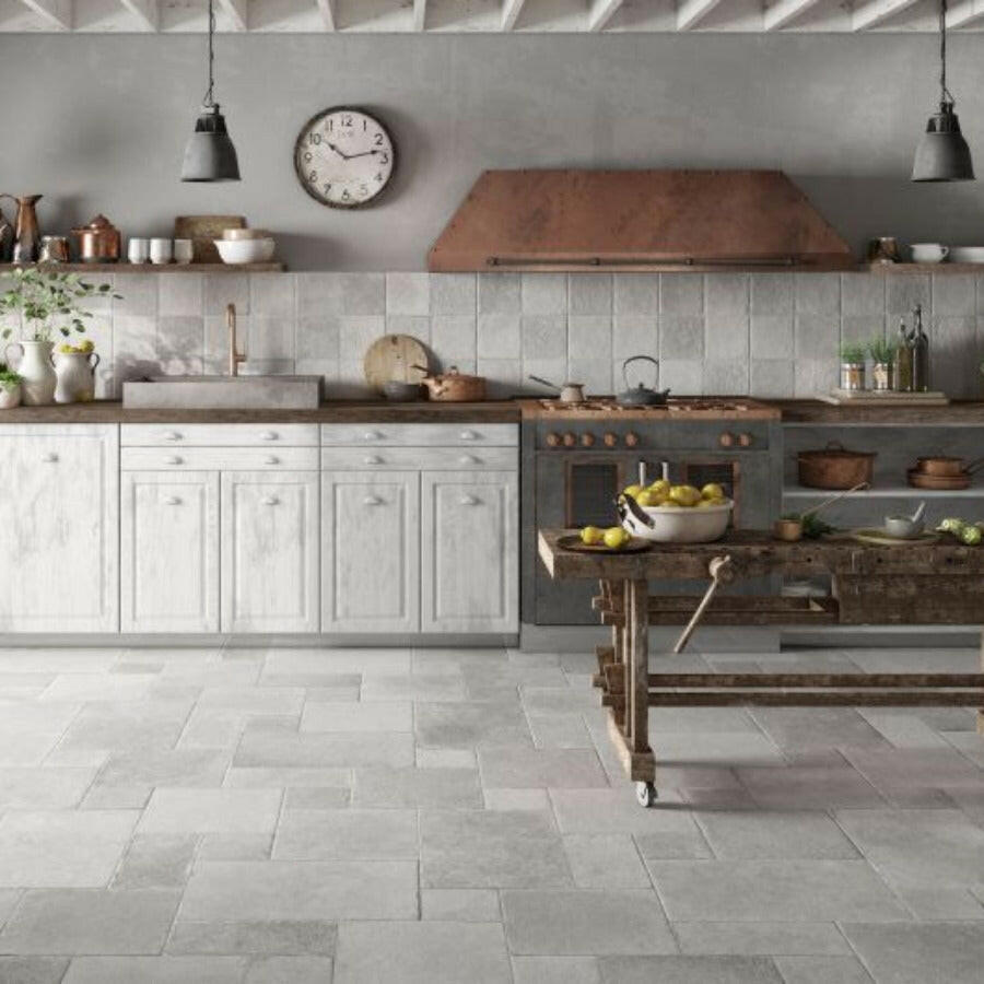 16x16 Ostuni Grigio Matte Travertine Look Porcelain Tile-American Tile Depot