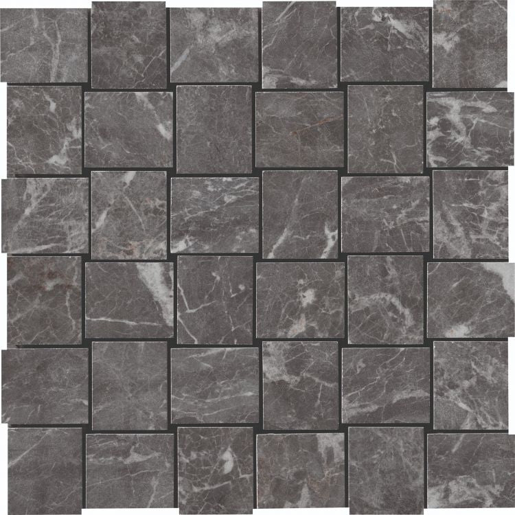 Veina St. Laurent Basketweave Porcelain Mosaic Tile-American Tile Depot