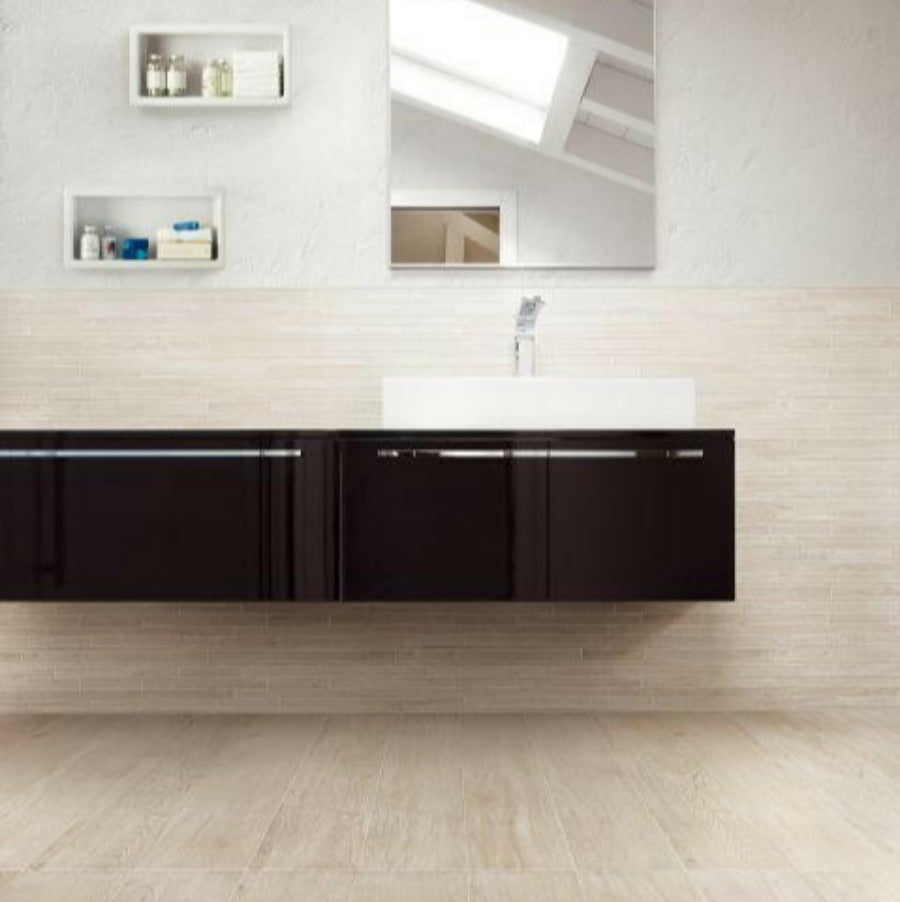 6x36 Selection Oak White Wood Look Porcelain Tile-American Tile Depot