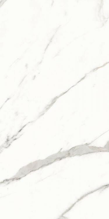 12x24 Trilogy Calacatta White Soft Matte Marble Look Porcelain Tile-American Tile Depot
