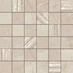 Solis Sand Square Porcelain Mosaic Wall Tile-American Tile Depot