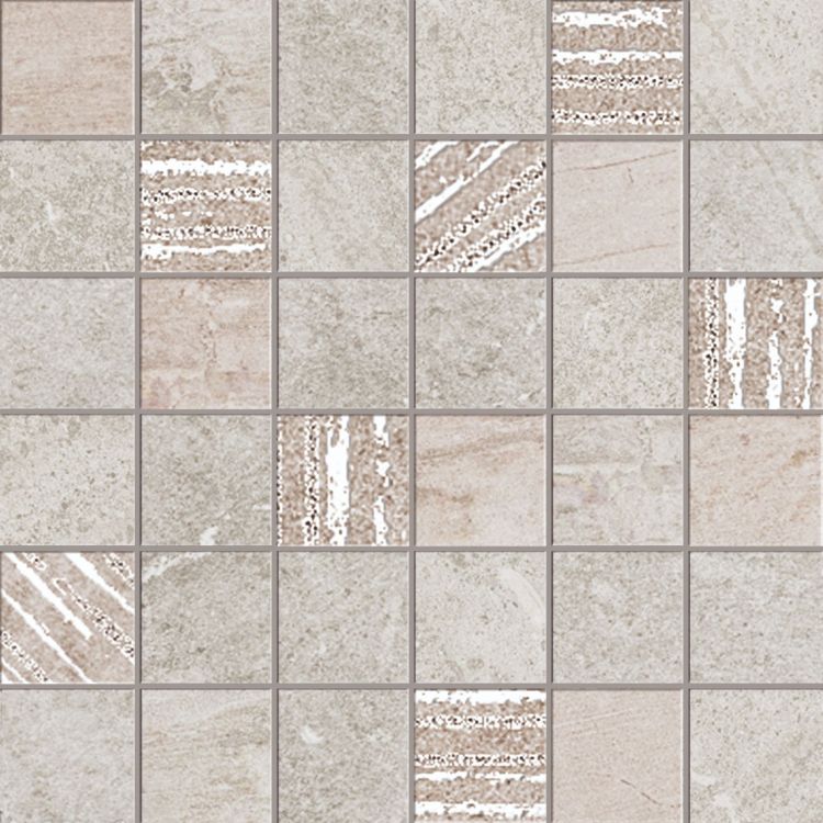 Solis Ice Square Porcelain Mosaic Wall Tile-American Tile Depot